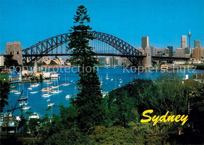 Sydney Florida Brueckenpartie mit Segelbooten
