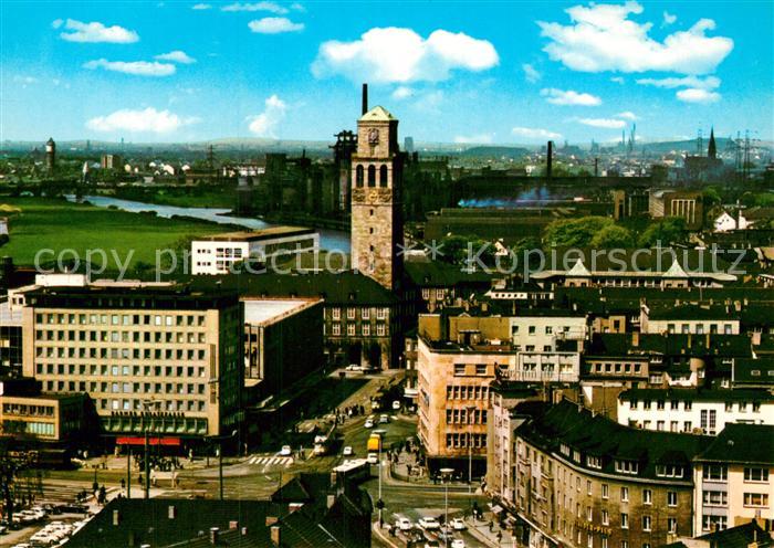 Muelheim Ruhr Fliegeraufnahme Stadtmitte