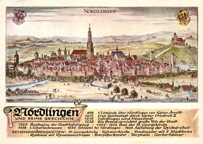 Noerdlingen Stich von Matthaeus Merian um 1650
