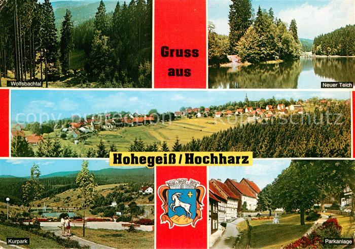 Hohegeiss Harz Wolfsbachtal Kurpark Parkanlage Neuer-Teich