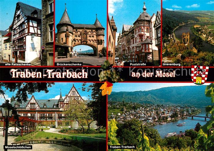 Traben-Trarbach Ratsschenke Brueckenschenke Poststrasse Grevenburg Moselschloess