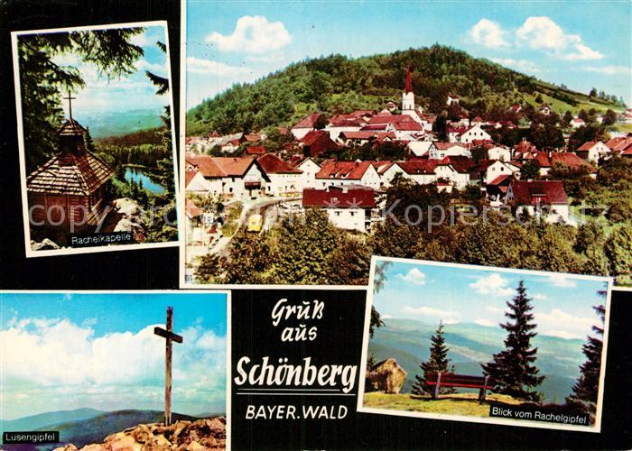 Schoenberg Bayerischer Wald Rachelkapelle Rachelgipfel Lusengipfel