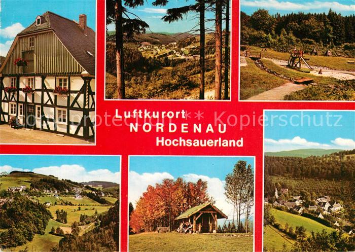 Nordenau Fachwerk Fliegeraufnahme Spielplatz