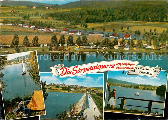 Sorpetalsperre Staudamm Camping Seepartie