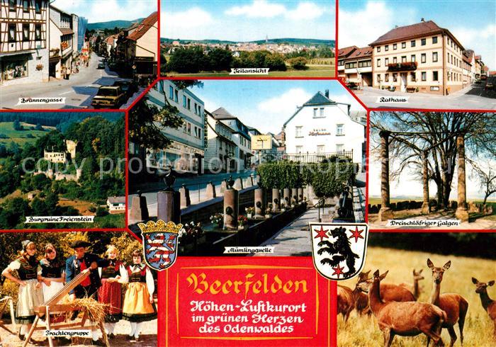 Beerfelden Odenwald Trachtengruppe Brunnengasse Burgruine-Freienstein Muemlingqu