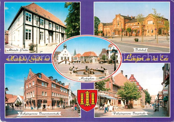 Lingen Ems Altstadt Marktplatz Burgstrasse Bauerntanzstrasse