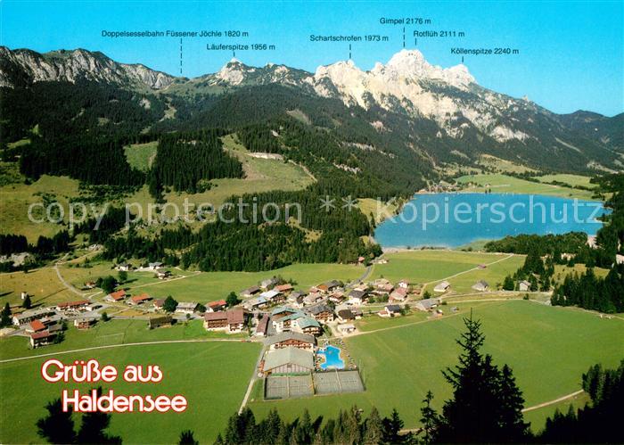 Haldensee Fliegeraufnahme Sport- und Erholungscenter im Tannheimertal