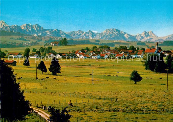 Rettenbach Auerberg mit allgaeuer und tiroler Hochgebirge