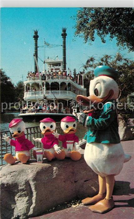 Disneyland California Donald Duck Nephews Rivers of America