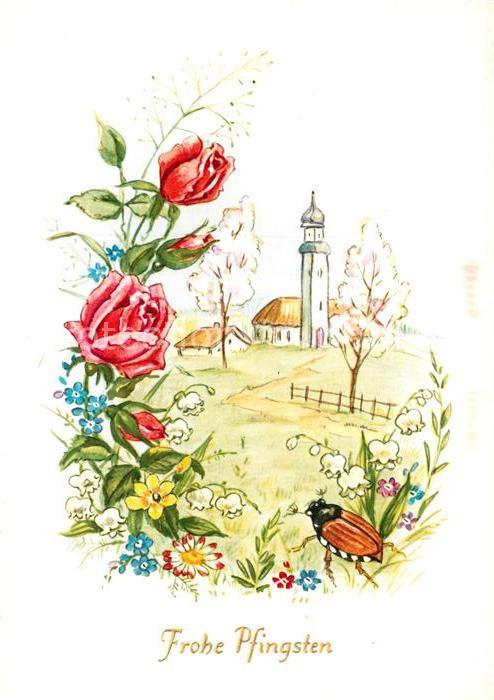 Pfingsten Pentecost Pentecote Maikaefer Rosen Maigloecken