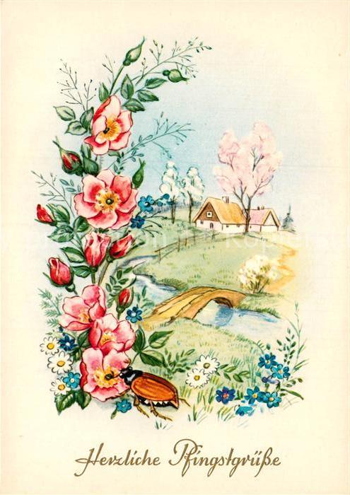 Pfingsten Pentecost Pentecote Maikäfer Blumen