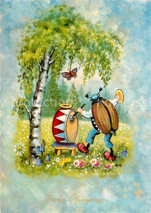 Vermenschlicht Maikaefer Trommel Schmetterling Pfingsten