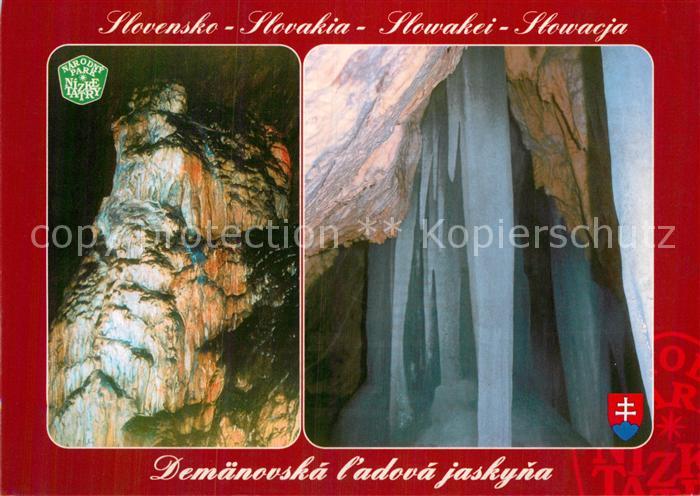 Hoehlen Caves Grottes Demänovska l'adova jaskyna Slovensko
