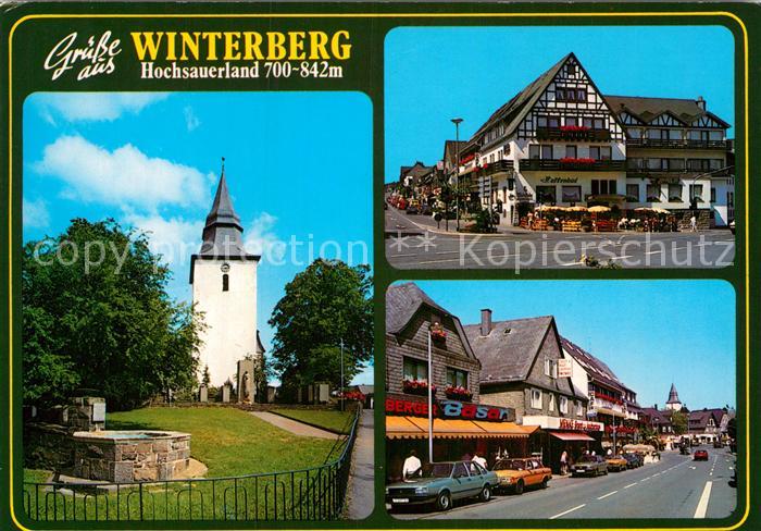 Winterberg Hochsauerland Kirche Strassenpartien