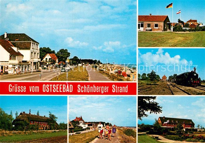 Schoenberger Strand Promenade Strand Lokomotive Gasthaus