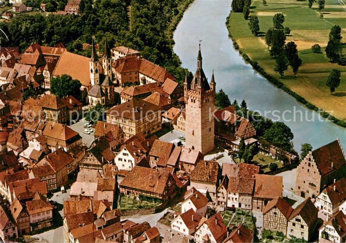 Bad Wimpfen Blauer Turm Steinhaus Ev Stadtkirche Neckar Fliegeraufnahme