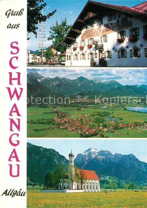 Schwangau Hotel Fliegeraufnahme Kirche