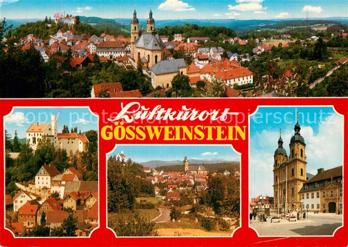 Goessweinstein Panorama Schloss Teilansicht Kirche
