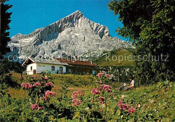 GARMISCH-PARTENKIRCHEN Bayern Kreuzalm am Kreuzeck mit Alpspitze