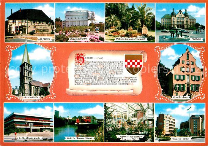 Hamm Westfalen Gaststaette Alt Hamm Maximilianspark Palmengarten Rathaus Paulusk