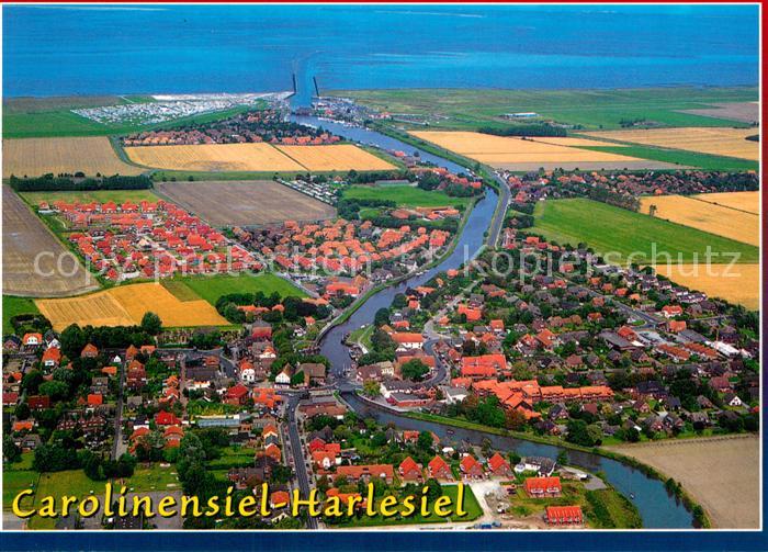 Carolinensiel-Harlesiel Ostfriesland Fliegeraufnahme