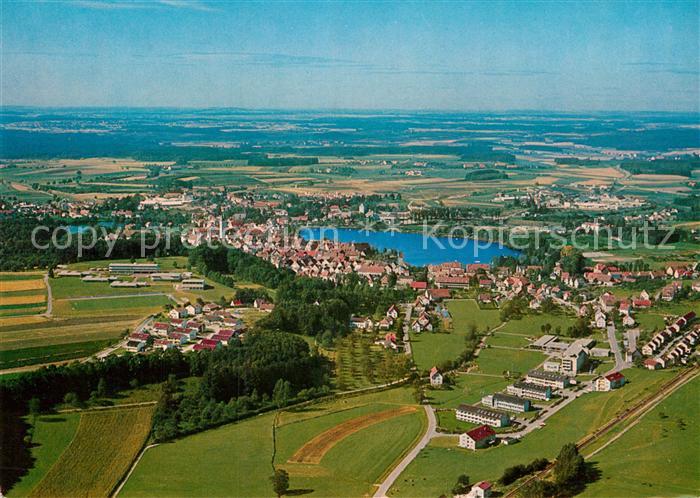 Bad Waldsee Fliegeraufnahme mit Kurgebiet