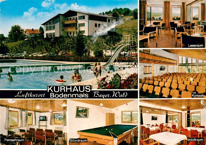 Bodenmais Kurhaus Leseraum Kursaal Fernsehraum Billardraum Imbissraum