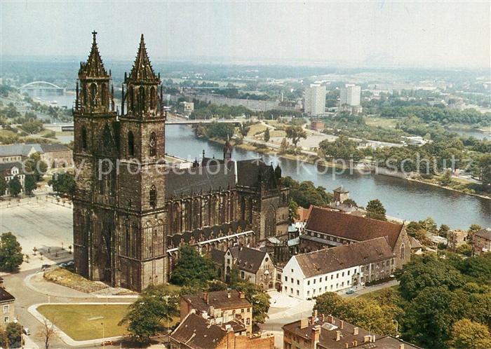 MAGDEBURG  CITY Dom Fliegeraufnahme