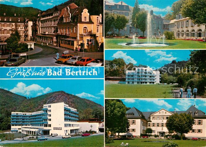 Bad Bertrich Stadtpatz Kurklinik Elfenmaar Springbrunnen Park