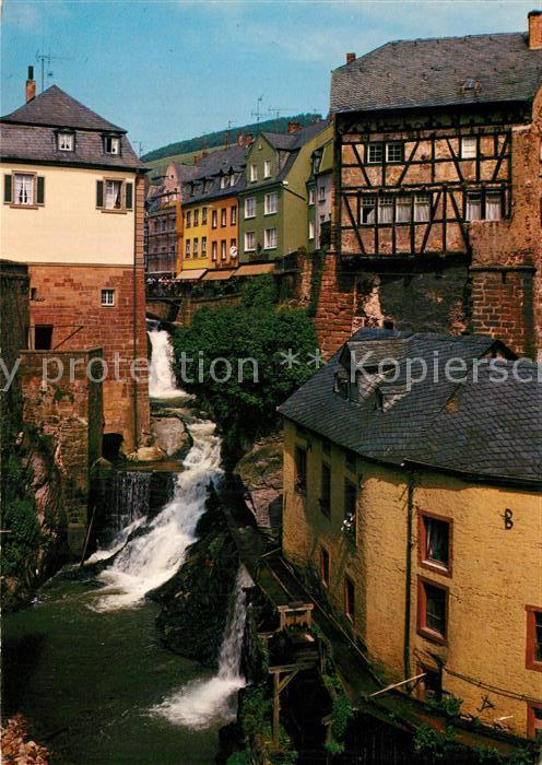 Saarburg Saar Wasserfall mit alter Muehle
