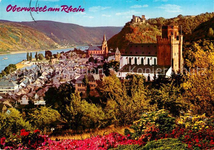 Oberwesel Rhein Panorama Schloss Kirche
