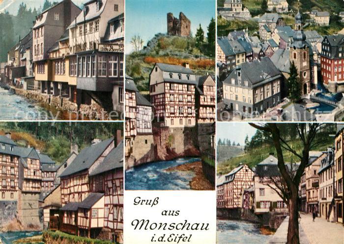 Monschau Rurpartien Burg Haller Rotes Haus