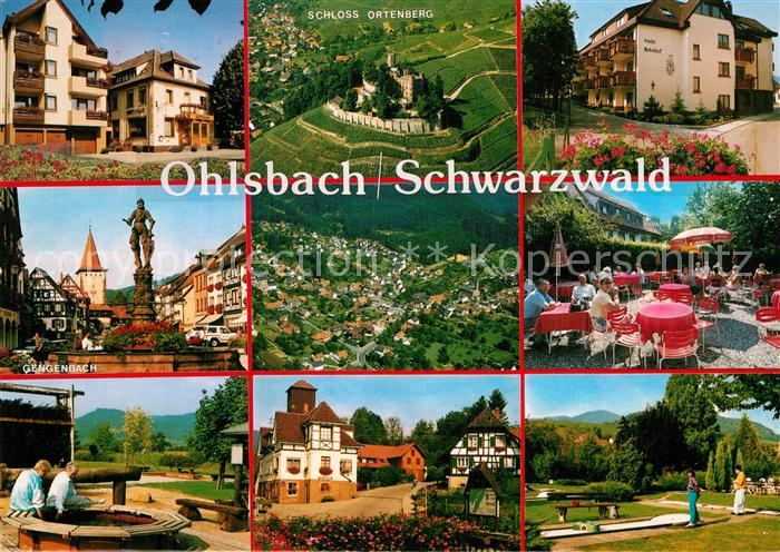 Ohlsbach Schloss Ortenberg Gengenbach Fliegeraufnahme Spielplatz Minigolfanlage