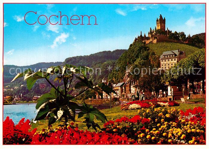 Cochem Mosel Teilansicht Schloss