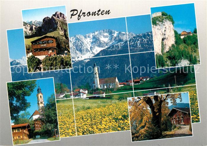 Pfronten Ostallgaeu Bayern Berghaus Kirche Felsenpartie