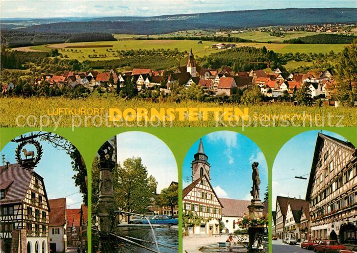 Dornstetten Wuerttemberg Panorama Ortsmotive Brunnen