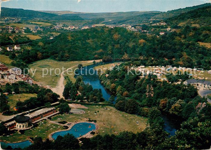 Heimbach Eifel Schwimmbad und Campingplatz Gut Wittscheidt Fliegeraufnahme