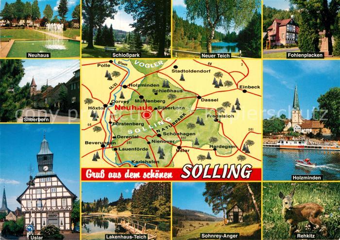 Neuhaus Solling Schlosspark Neuer Teich Fohlenplacken Uslar Lakenhaus Teich Sohn