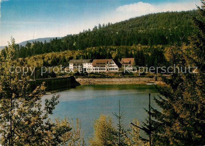 Schwarzenbachtalsperre mit Schwarzenbachhotel