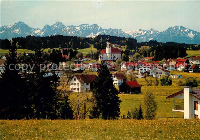 Lechbruck See mit Tiroler und Allgaeuer Hochgebirge