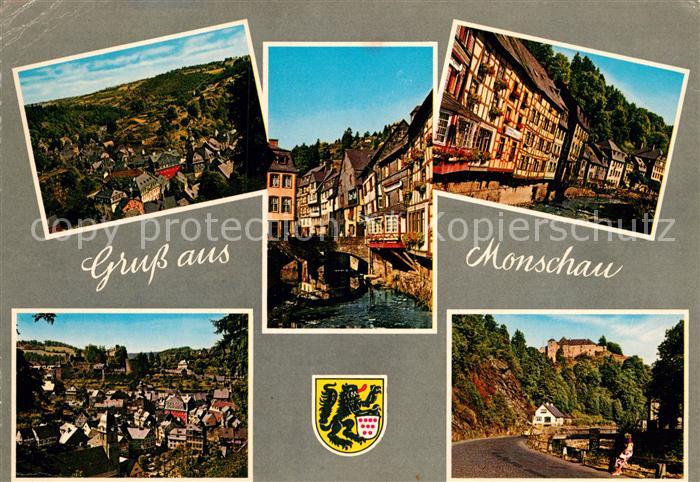 Monschau Panorama Rurpartien Schloss