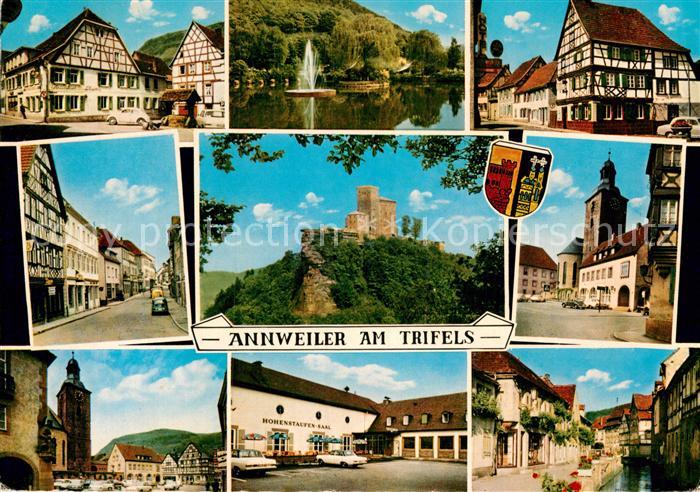 Annweiler Trifels Fachwerkhaeuser Burg Rathaus Hohenstaufen Saal