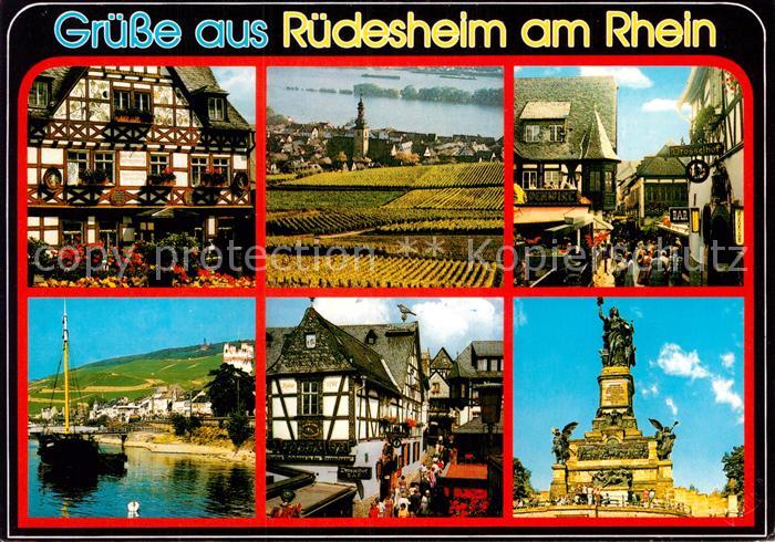 Ruedesheim Rhein Gasthaus Panorama Drosselgasse Fischkutter Drosselhof Nationald