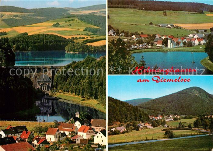 Helminghausen Panorama Diemelsee Sperrmauer