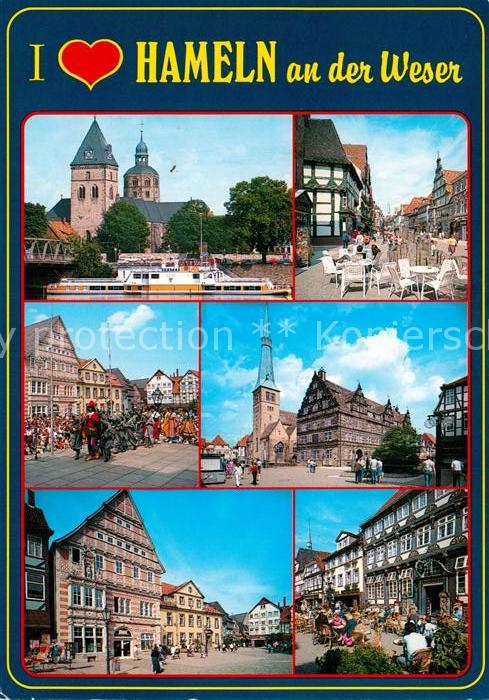 Hameln Weser Rattenfaengerstadt Teilansichten