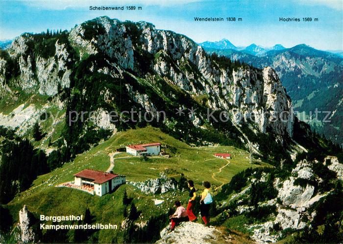 Kampenwand Chiemgau Berggasthof Kampenwandseilbahn Scheibenwand Wendelstein Hoch