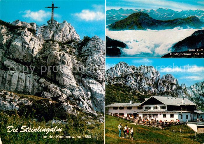 Kampenwand Chiemgau Gipfelkreuz Steinlingalm Grossglockner
