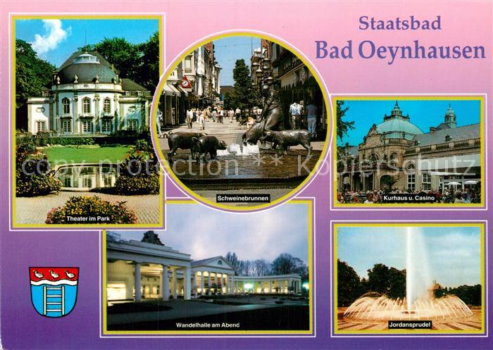 Bad Oeynhausen Theater im Park Schweinebrunnen Kurhaus und Casino Wandelhalle am
