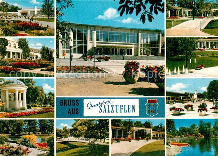 Bad Salzuflen Staatsbad Kurhaus Pavillon Kurpark Weiher