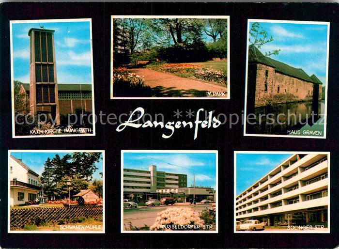Langenfeld Rheinland Kath Kirche Park Haus Graven Schwanenmuehle Duesseldorfer S